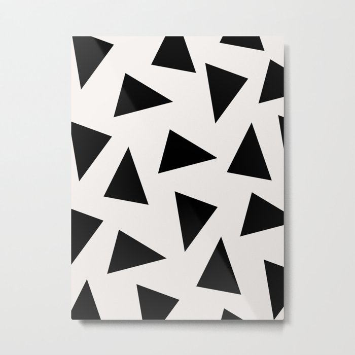 black triangle pattern II Metal Print