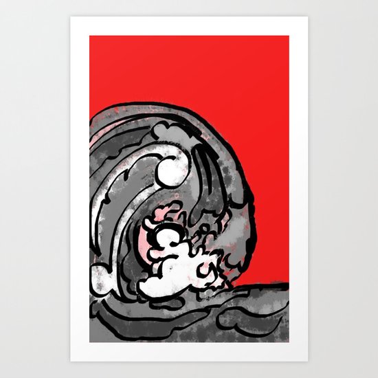 Smile and Wave Art Print