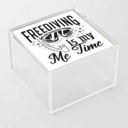 Freediving Is My Me Time Freediver Spearfishing Acrylic Box