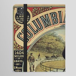 Columbia Bicycle Vintage Illustration Boston iPad Folio Case