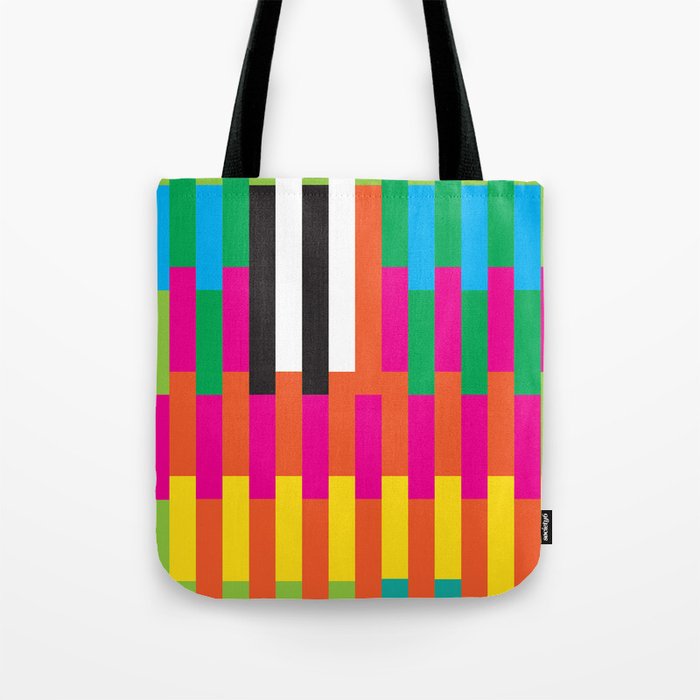digital rainbow Tote Bag