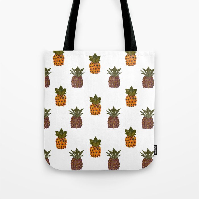 Pressed Flower Pinele Print Tote Bag By Santaflorita Pressed Flower Pinele Print Tote Bag By Santaflorita