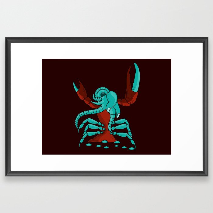 Crabonster Framed Art Print