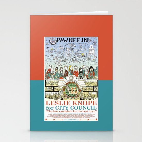 Leslie Knope for City Council - Parks and Recreation Dept. Stationery Cards
