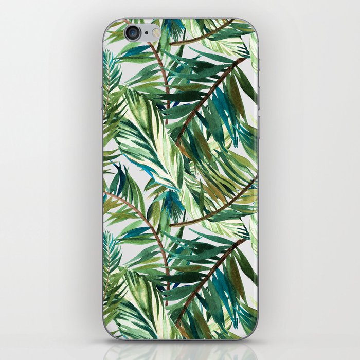 Leaf the jungle watercolor pattern iPhone Skin