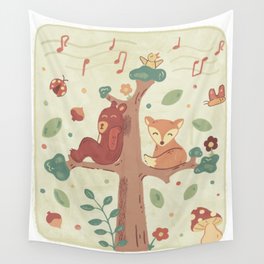 Woodland Creatures Wall Tapestry