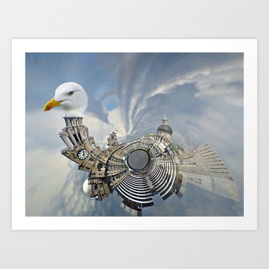 The Liver Bird Art Print