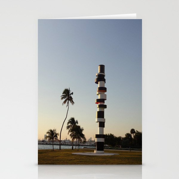 Lighthouse and a Sunset Stationery Cards