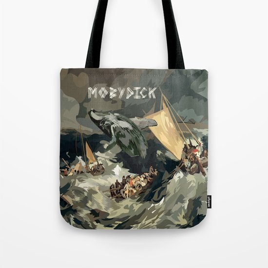 Fisherman Vs Whale Moby dick Digital art painting iPhone 4 4s 5 5c 6, pillow case, mugs and tshirt Tote Bag