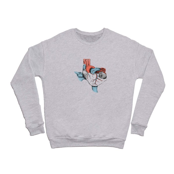 The Heart of Texas (Red, White and Blue) Crewneck Sweatshirt