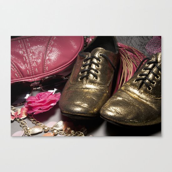 Shoe ad composition 2 Canvas Print