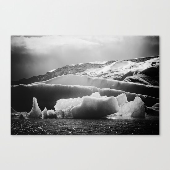 The Serenity of Icebergs Canvas Print
