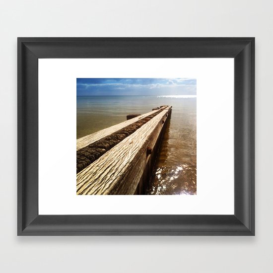 the break water 02 Framed Art Print