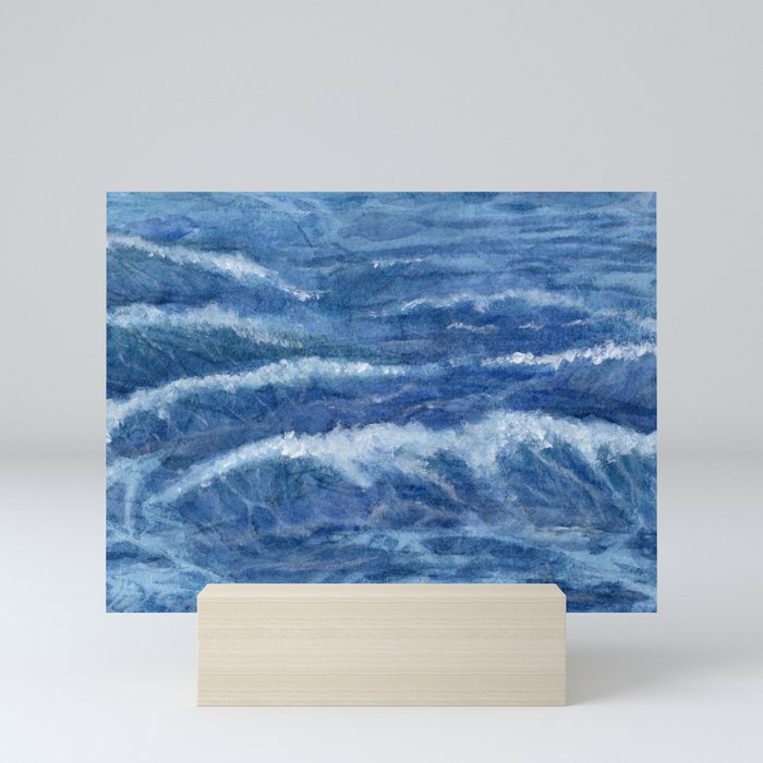 Ocean waves Mini Art Print