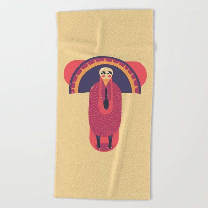 T for Turkey Beach Towel