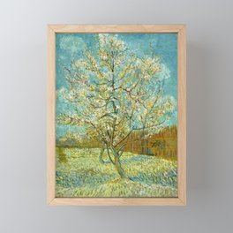 Vincent van Gogh "The pink peach tree" Framed Mini Art Print