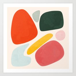 Modern Shapes and Colors  Art Print