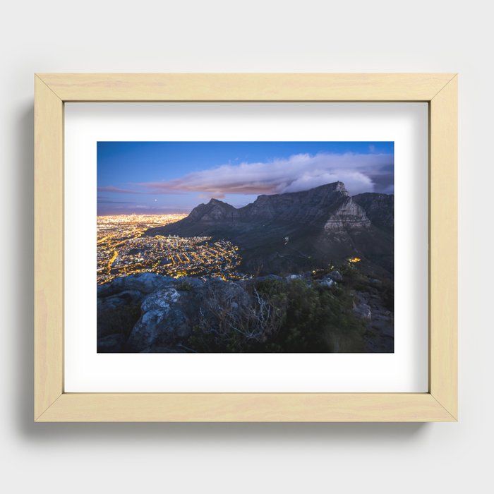 Table Mountain Recessed Framed Print