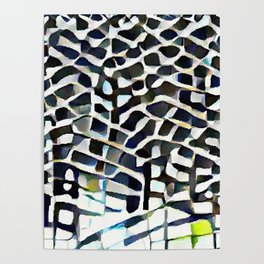 Digital mosaic tile Poster