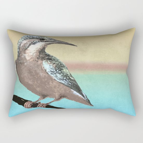 A Kingfisher Dawn Rectangular Pillow