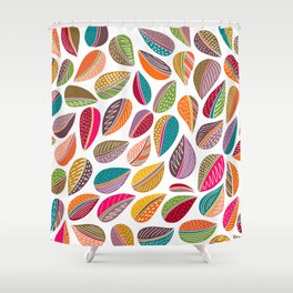 Leaf Colorful Shower Curtain