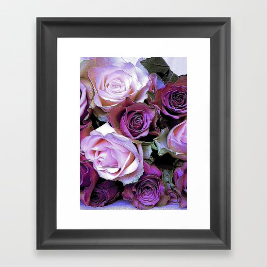 Romantic Roses Framed Art Print
