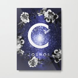 Starry Night and Moon #8: Cosmos Metal Print | Galaxy, Cosmos, Night, Esoterics, Cosmic, Astrology, Landscape, Moon, Sky, Lunar 
