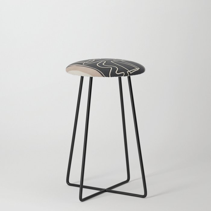 Little Abstract Shapes 1 Counter Stool