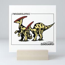 Dinosaur - Parasaurolophus Mini Art Print