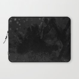 Black and Flowers Laptop Sleeve