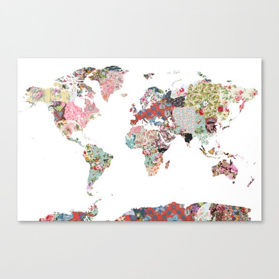 World map Canvas Print