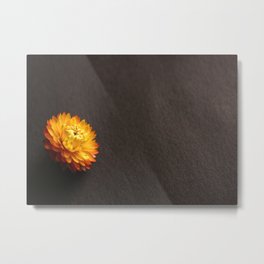 Everlasting Single Flower Mockup Metal Print