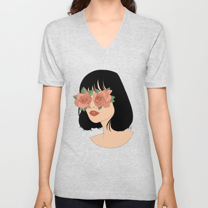 Blinded By Beauty V Neck T Shirt