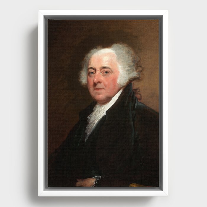 John Adams by Gilbert Stuart Framed Canvas