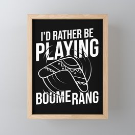 Boomerang Australia Hunting Sport Game Framed Mini Art Print
