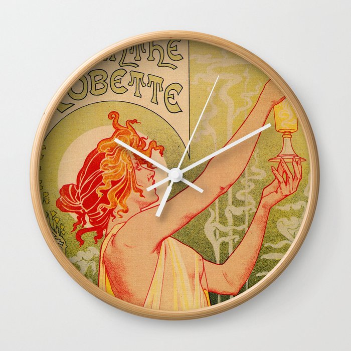 Classic French art nouveau Absinthe Robette Wall Clock