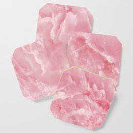 Pink Onyx Marble Coaster