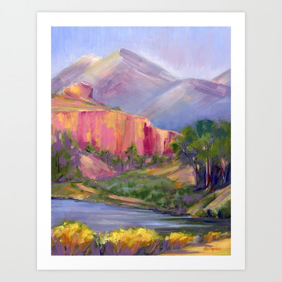 Ruby Mountain II Art Print