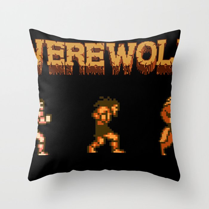 Unleash the beast- werewolf tribute Throw Pillow