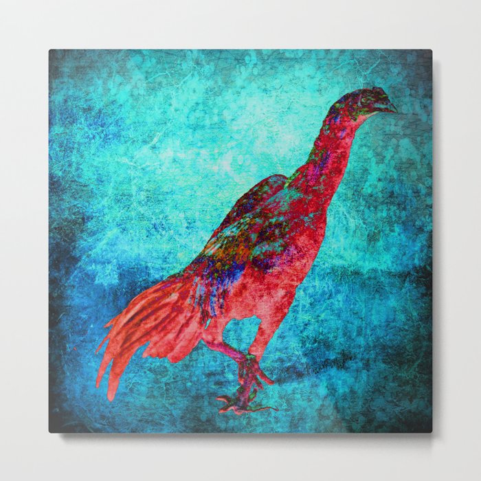 Red Jungle Fowl Metal Print