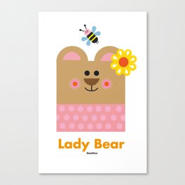 Lady Bear Canvas Print