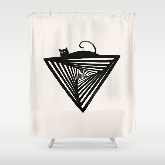 Paradox Cat Shower Curtain