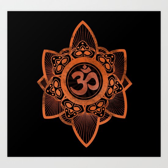Ohm - Yoga Print Art Print