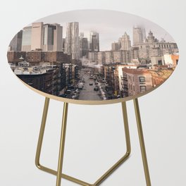 New York City Skyline | Morning Fog | Travel Photography in NYC #3 Side Table