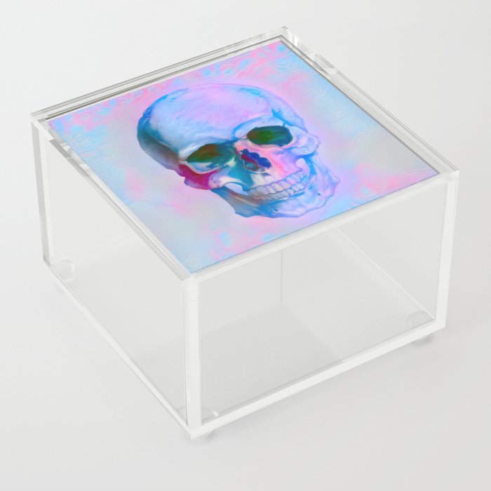 Pastel Skull Acrylic Box