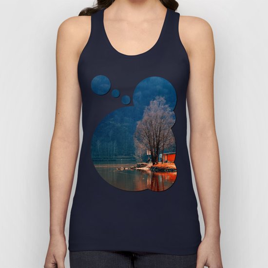Gone fishing | waterscape photography Unisex Tank Top