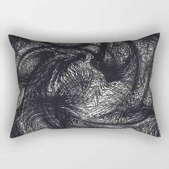 furry swirl Rectangular Pillow