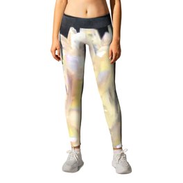 Angel Aura Crystals Clear Quartz Cluster Unicorn Fantasy Castle Leggings