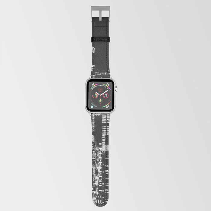 NYC Black and White Apple Watch Band