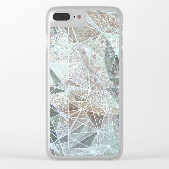 dreamy space structure Clear iPhone Case